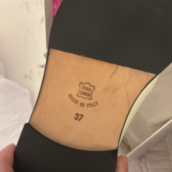 Boemos Italian White Loafers EU 37 Size 7 NIB Designer Luxury - Picture 5 of 6